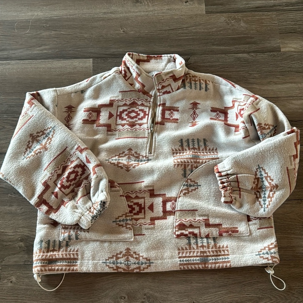 1/4 sip western sweater